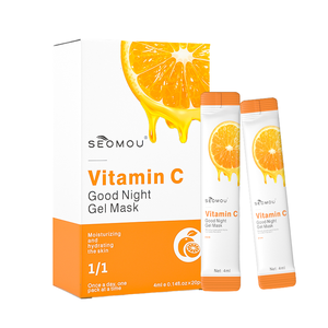 Vitamina C <span class=keywords><strong>Buenas</strong></span> <span class=keywords><strong>noches</strong></span> Mascarilla congelada Extracto de jalea real Hidratante Reparación Iluminador Paquete facial para dormir - Product Image 6