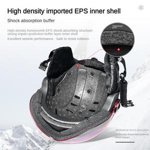 ירח מותאם אישית חורף ספורט חיצוני קסדה סה אישור כפול pc + eppc חומר מגן סקי כיסוי מגן - Product Image 4