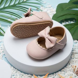 Zapatos de princesa <span class=keywords><strong>con</strong></span> lazo infantil de primavera, suelas de goma, zapatos antideslizantes <span class=keywords><strong>para</strong></span> caminar <span class=keywords><strong>para</strong></span> niñas, zapatos de bebé a la moda - Product Image 4