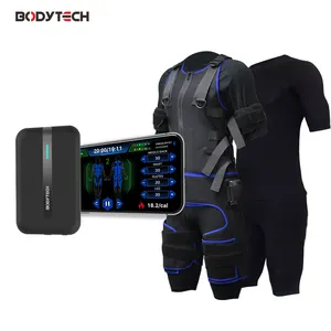 Kablosuz App kontrolü EMS eğitim takım elbise kas bina vücut zayıflama makinesi