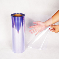 Film PVC transparent en rouleau, prix d'usine, film plastique rigide thermoformable pour l'emballage