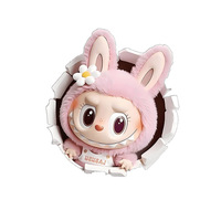 Autocollant de Voiture Peluche Personnalisable Labubu Dessin Animé, Décalcomanie pour Vitre, Moto Électrique ou Boîtier d'Ordinateur, Garantie 1 An