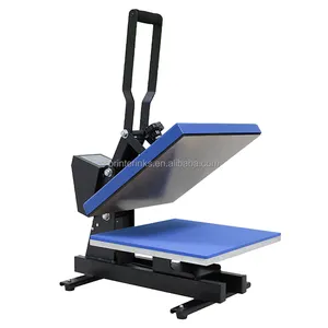 Hot selling manual flatbed sublimation t-shirt heat press machine for DTF PET film picture transferring onto clothes bags