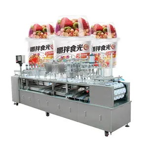 OCEAN Automatic Coffee Ice Cube Pomegranate Oil Quantitative Condiment in Plastic Cup Fill Pack Machine