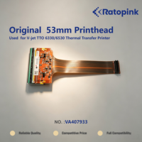 Tête d'impression originale VA407933 53 mm pour imprimante à transfert thermique V-jet TTO 6330/6530 (Ratopink)