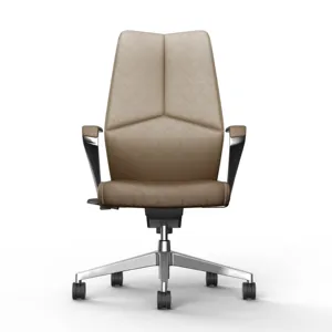 Элегантный теплый кожаный офисный стул с высокой спинкой уникальный дизайн офисный стул