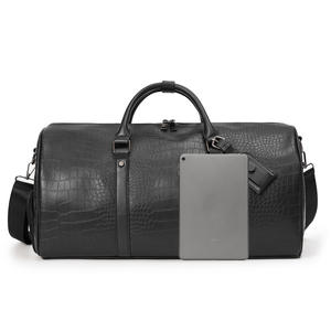 DAYGOS Logo personnalisé <span class=keywords><strong>noir</strong></span> Crocodile Pu <span class=keywords><strong>cuir</strong></span> voyage étanche affaires week-end <span class=keywords><strong>sac</strong></span> sacs sacs <span class=keywords><strong>de</strong></span> voyage hommes - Product Image 2
