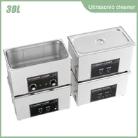 Pulitore a Ultrasuoni Grande da 600W, Vasca a Ultrasuoni da 30L con Riscaldatore, per Lavaggio di Utensili Dentali, Motori, Gioielli, Macchina per Pulizia a Ultrasuoni 220V