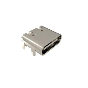 Composants électroniques ZJI – Connecteur de prise USB-C USB Type-C USB 2.0 24P (16+8 factices) à positionnement en surface, angle droit - Product Image 1