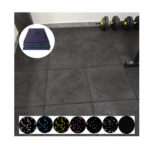 Tập thể dục cao su sàn Mat bền phòng tập thể dục EPDM + SBR phòng tập thể dục cao su sàn thảm gạch - Product Image 5