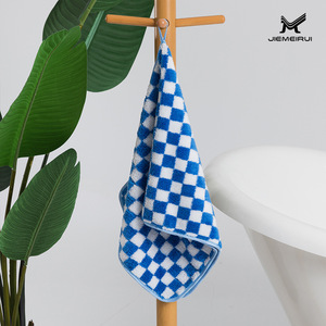 Toalla a cuadros Jiemeirui de 32x70 cm, de microfibra suave y absorbente, para la cara y el baño, para niños y adultos. - Product Image 2