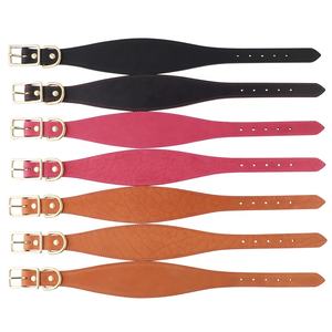 2026 nuovissimo guinzaglio moderno e morbido e confortevole in vera pelle levriero per cani con fibbia Logo in rilievo personalizzato - Product Image 5