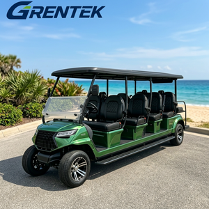 Voiturette de golf électrique GRENTEK 2-8 places, véhicule utilitaire vert pour les terrains de golf et les utilisations hors route et sur routes non publiques - Product Image 5