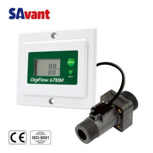 SAVANT DigiFlow 6710M-44TM 1/2"BSP Panel Mounted <b>Water</b> <b>Flow</b> Totalizer and <b>Flow</b> <b>Meter</b> High <b>Flow</b> Rate <b>Meter</b> - Product Image 1