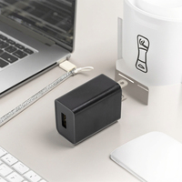 Cargador USB para Reloj Inteligente Mini, Certificado OVP SCP, 5V 1A, Enchufe Estadounidense, Adaptador de Cámara Móvil Eléctrica con Certificación CE FCC ETL