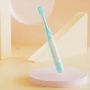 Grosir kustom desain lucu sikat gigi dengan Logo lembut bulu untuk anak 10 buah kemasan kotak plastik