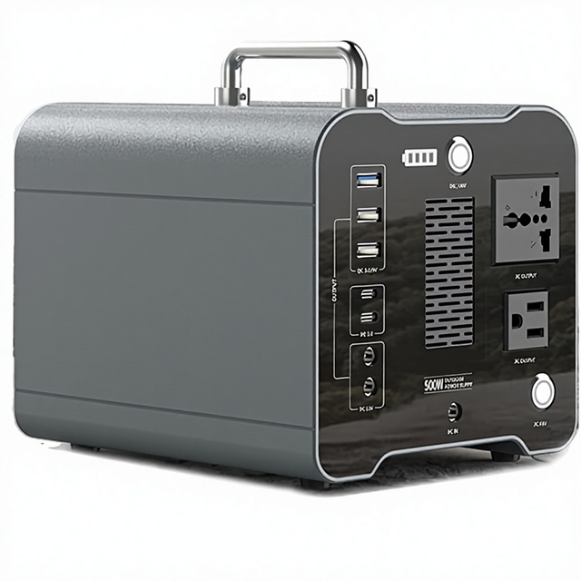 Home Portable Power Station Lithium Ion Battery Solar Generator Energy Storage PD 60W Type C QC 3.0 Emergency Outdoor Camper