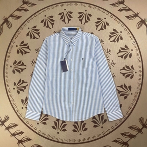 RL Vintage ODM Striped Sun-Protective for <strong>Shirt</strong> for Spring and Summer Thin Long-Sleeved Embroidered Top Feminine Charm - Product Image 1