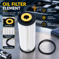 Filtre à huile moteur A2541840600, cartouche à média plissé avec capuchon en plastique pour M254, structure plissée stable personnalisée, achat groupé