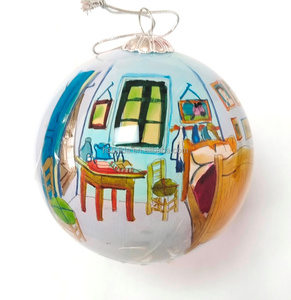 Bolas de Navidad de Alta Calidad Pintadas a Mano Estilo Van Gogh, Adornos Personalizados para el Árbol de Navidad con Gran Detalle - Product Image 6