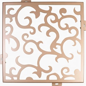 Aceplate nội thất tấm Tường trang trí nổi chạm khắc Ốp cho nhà hàng Mall hiện đại hợp kim nhôm bức tường rèm - Product Image 5