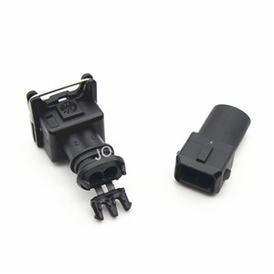 <span class=keywords><strong>Conector</strong></span> Eléctrico Automotriz EV1 de 2 Pines a Prueba de Agua para Combustible 282762-1, Enchufe de Inyector de Combustible para Denon 282189-1 DJ7023-<span class=keywords><strong>3.5</strong></span>-21 - Product Image 1