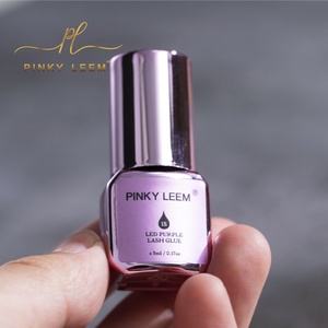 Pinky leem Sensitive Private Label 1s Purple Eyelash Extension <b>Glue</b> Led Eyelash <b>Glue</b> with Wholesale Led Lash Extension <b>Glue</b> - Product Image 4