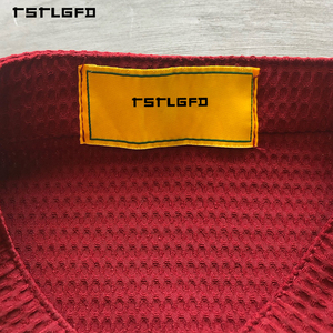 Chemise à manches courtes pour <span class=keywords><strong>homme</strong></span>, couleur bordeaux rétro, avec boucle de pompier, fermoir à homard, logo personnalisé, haute qualité - Product Image 4