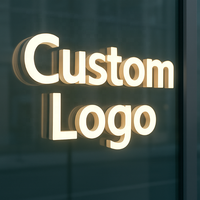 Letrero para Tienda, Letrero Acrílico Cortado con Láser, Letrero Dorado con Número de Casa, Letreros Interiores, Letras Iluminadas LED, Fabricantes, Personalizado