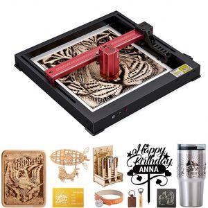 Machine de gravure et de découpe laser A12 Pro 50W tout-en-un de 2e génération avec cadre métallique monobloc et design de cadre gravé - Product Image 1
