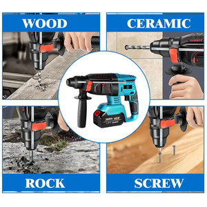 <span class=keywords><strong>สว่าน</strong></span>กระแทกไฟฟ้าไร้<span class=keywords><strong>สาย</strong></span>แบบมัลติฟังก์ชันค้อนไม้คอนกรีตไร้แปรงถ่าน - Product Image 2