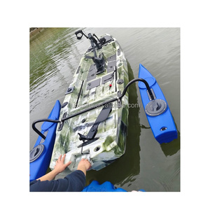 2 phần 1 người duy nhất Solo có thể tháo rời Trọng lượng nhẹ nhựa <span class=keywords><strong>Kayak</strong></span> với nâng cấp Pedal Bìa xoay ghế động cơ - Product Image 3