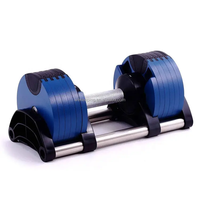 Jeu d'haltères libres réglables, plaques de musculation, équipement de fitness multi-gym, haltères réglables 24kg