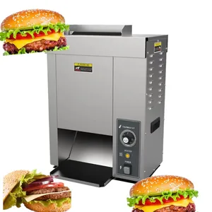 Vertical Contact Conveyor Hamburger Bread Baking Machine mcdonald burger bun toaster hamburger machine factory made in china