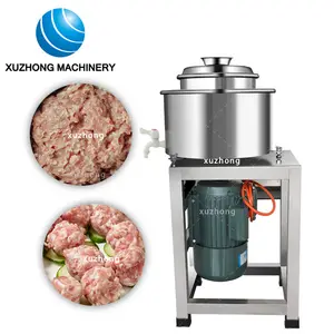 Electric Fast Speed Beef Chicken Fish Meat Ball Beating Beater Machine Meatball Fishball Beater Machine Meatball Pulping Machine