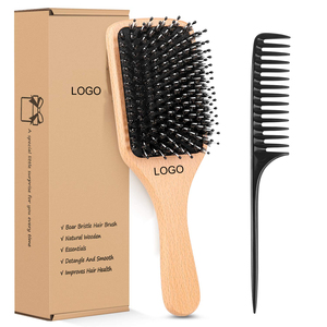 <span class=keywords><strong>Brosse</strong></span> à <span class=keywords><strong>cheveux</strong></span> à pagaie avec poils <span class=keywords><strong>de</strong></span> <span class=keywords><strong>sanglier</strong></span> pour femmes épais bouclés minces longs <span class=keywords><strong>cheveux</strong></span> courts humides ou secs ajoute <span class=keywords><strong>de</strong></span> la brillance et rend les <span class=keywords><strong>cheveux</strong></span> lisses - Product Image 1