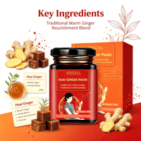 Pâte de Gingembre Huai Cassonade Herboristerie Boisson Chaude Instantanée 300g OEM ODM Marque Privée Formule Sur Mesure