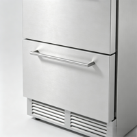 Enfriador de Vino Vertical Integrado con Dos Cajones, 145L, Temperatura Precisa de 2 a 10 Grados