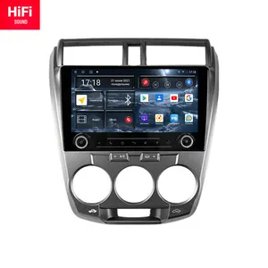 Red power Hi-Fi Auto DVD für Honda City 2008-2013 Rechtslenker Radio DSP Player Android 10.0 DSP CarPlay Android Auto