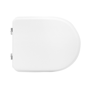 Asiento de inodoro para Azzurra Diana Vase Forma 6, bisagras blancas, 43 cm de longitud - Product Image 1