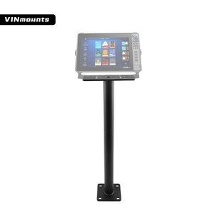 Soporte de Columna para Pantalla Electrónica Marina VINmounts de Acero Inoxidable 304 con Recubrimiento de Polvo Negro Anticorrosión VIN-LZ45-007 - Product Image 1