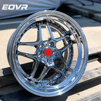 Ruedas Forjadas EVOR Personalizadas de 17, 18, 19, 20, 21 y 22 Pulgadas, Estructura de 2 Piezas, para Autos de Pasajeros, 5x114.3, 5x120, 5x130, Multirradio