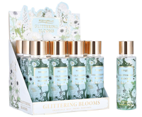SCENABELLA Brume parfumée moderne 250ml, parfum floral longue durée, spray corporel, brume parfumée élégante à la fleur bleu clair pour femmes