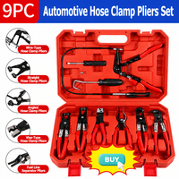 Kit de 9 pinces à collier pour flexibles à longue portée, pour la dépose de colliers à ressort métalliques, ensemble d'outils automobiles en boîte, autres outils