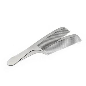 <b>Creative</b> <b>Gift</b> Silver Stainless Steel Hair Styling Comb with Fine Tooth - Product Image 3