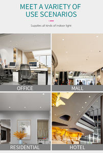 Carcasa de luz LED de aluminio empotrada en negro Marco de foco LED redondo ajustable MR16 Recorte de reacondicionamiento 95mm - Product Image 6