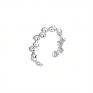 Anillo de moda Amy Amy A3311, forma de bola de acero inoxidable, diseño moderno para mujer, uso diario, regalo, joyería - Product Image 4