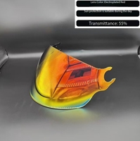 Visière de casque pour modèle LS2 OF562, protection UV, matériau PC, pare-brise renforcé, universel, toutes saisons, unisexe