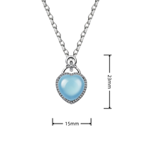 Nouveau à la mode NFC pendentif en argent collier de pierres précieuses 13.56MHz RFID bijoux NFC cadeaux pour son collier aigue-marine cadeaux de vacances