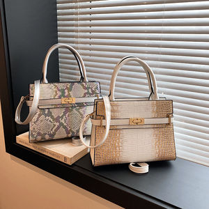 2024 Nuevo Bolso de Hombro de Lujo a la Moda para Damas de Piel Sintética con Patrón de Cocodrilo y Cierre de Inserción Bolsos Cruzados para Mujer - Product Image 3